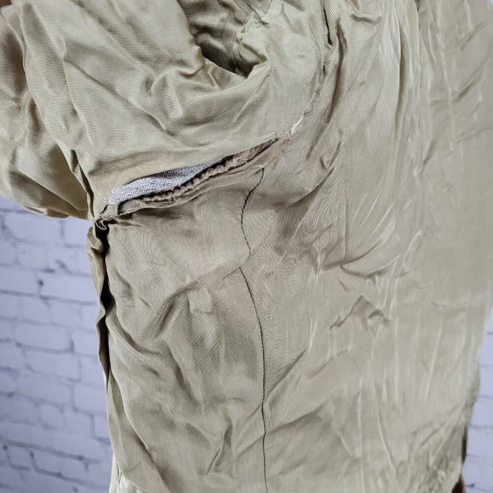 VTG Jordache Tan 100% Cotton Corduroy Double Vented Notch Blazer Jacket Size 42R